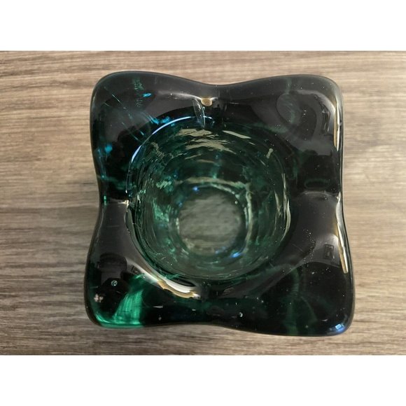 blenko glass candle holder - Picture 3 of 4